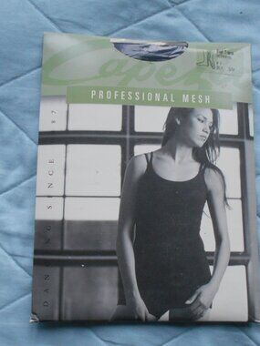 Black Pro Mesh Transition Tights w/Seams- NWT